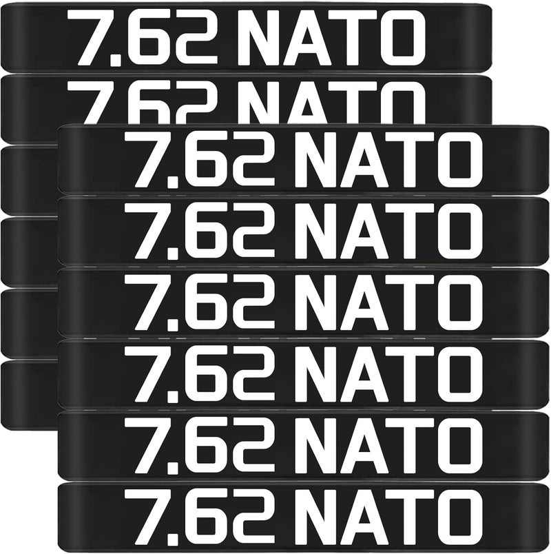 Magsaddle 12 Pack Magazine Marking Bands with Large Lettering, Ammo Caliber Label Identification Marker (Choose Your Caliber) - Image 1